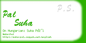 pal suha business card